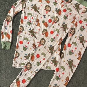 Grinch Print Bamboo Pajamas